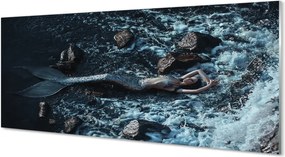 Szkło do Kuchni na Ścianę Syrena w Morskiej Otchłani