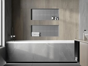 Mexen X-Wall-NR półka wnękowa bez kołnierza 75 x 30 cm, inox - 1911753010