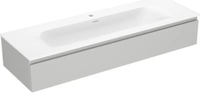 Mexen Orio szafka łazienkowa 140 cm z umywalką Vela, 1 szuflada, szara mat/biała mat - 91A10-14023-1-BF62-W23M01