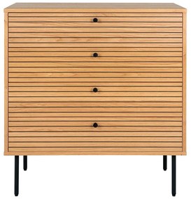 Wysoka komoda w dekorze dębu w naturalnym kolorze 80x85 cm Kyoto – House Nordic