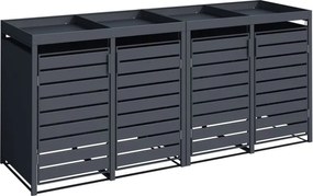 STILISTA OSŁONA ŚMIETNIKOWA ANTRACYT OBU. NA CZTERY KOSZE