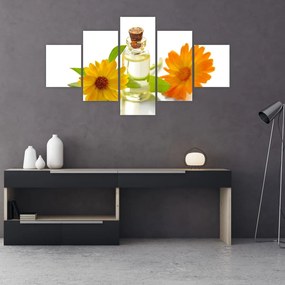 Obraz kwiatowego oleju (125x70 cm)