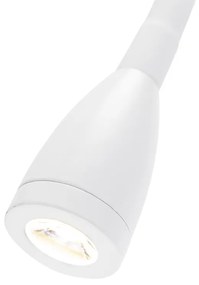 Nowoczesna elastyczna lampa ścienna biała LED - Flex Nowoczesny Oswietlenie wewnetrzne