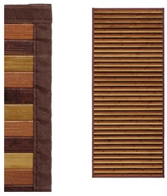 Musztardowo-brązowy bambusowy chodnik 75x175 cm – Casa Selección