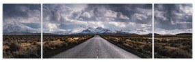 Obraz drogi na pustyni (170x50 cm)