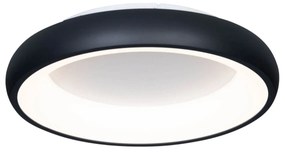 Nowoczesna lampa sufitowa czarna 45 cm z wbudowanym ściemnianym LED - Cardona Nowoczesny Oswietlenie wewnetrzne