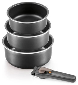 Tescoma Zestaw garnków ze zdejmowanym uchwytem VARIO, 4 części