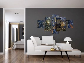 Obraz - Wieczorna panorama Londynu (125x70 cm)