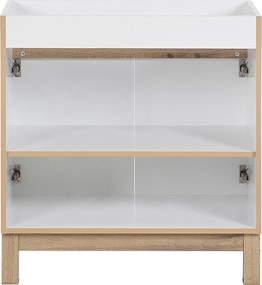 Stojąca szafka pod umywalkę wpuszczaną 80 cm, Bali 821, biała