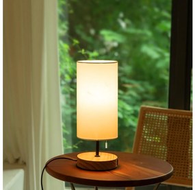 Aigostar - Lampa stołowa z USB 1xE27/40W/230V beżowa