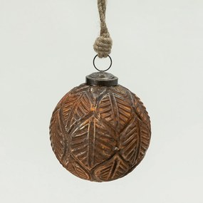 Bombka szklana Rustic Leaf I 10 cm