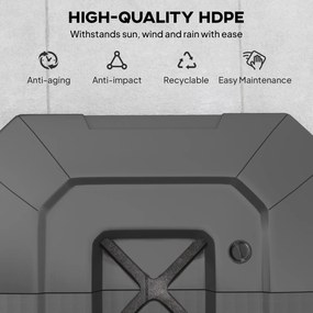 Outsunny Stojak do parasola 2-częściowy wodoodporny obciążnik, stojak do parasola bocznego | Aosom PL
