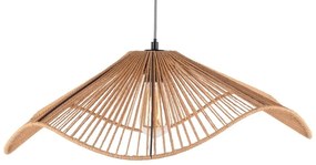 Lampa wisząca w kolorze złota z kloszem z plecionki papierowej ø 62 cm Sombra – Leitmotiv