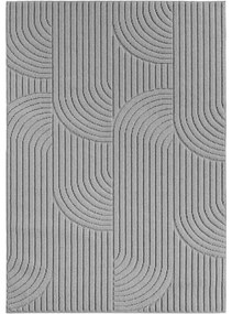 Dywan nowoczesny 3D Helix Geometria szary 60 cm x 110 cm