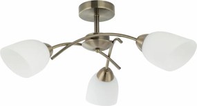 Żyrandol natynkowy DONNA 3xE27/60W/230V patyna