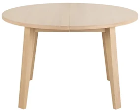Okrągły rozkładany stół z blatem w dekorze dębu ø 120 cm A-Line – Actona