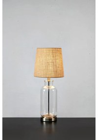 Lampa stołowa z kloszem z juty (wys. 60 cm) Costero – Markslöjd