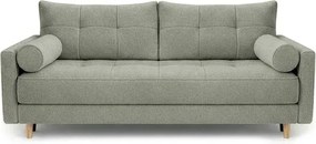 Sofa z Funkcją Spania LONAR Szara Boucle Nowoczesna