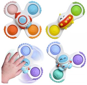 Woopie baby spinner zabawka sensoryczna rakieta kosmita ufo 3 szt.