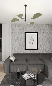 Czterolistna zielona lampa wisząca - M130-Urdom