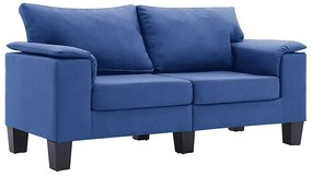 2-osobowa niebieska sofa z podłokietnikami - Ekilore 2Q