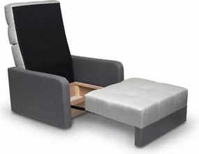 Kanapa Lotulis 1-osobowa z funkcją spania i pojemnikiem na pościel – amerykanka, nowoczesny design
