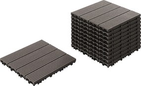 Płytki tarasowe ATELETA Kompozyt WPC Grafitowy