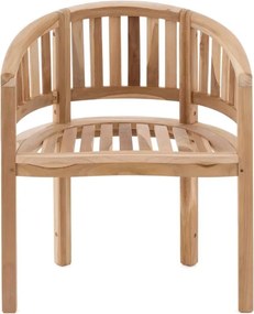 DIVERO Fotel z drewna tekowego