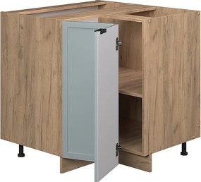 Szafka narożna jasnoniebiesko-szary 80.5x60x82 fame-line