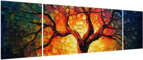 Obraz - Drzewo życia w mozaice (170x50 cm)