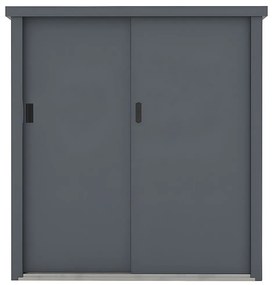 Szafa ogrodowa ze stali galwanizowanej w kolorze szarym REIVAX -  1,31 m3  - Dł.125x Gł.80 x Wys.131 cm
