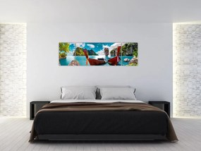 Obraz- Raj na ziemi (170x50 cm)