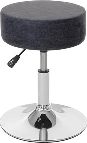 Taboret MCW-C22, stołek otomana,  tekstylny, szary