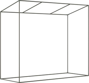 Outsunny Szklarnia z bocznym oknem, rolkowymi drzwiami, wiatroodporna, stalowa rama, plandeka z tworzywa sztucznego, biały, 200 x 68 x 196 cm