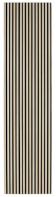 Drewniany panel akustyczny, 2400 x 600 mm, dąb bejcowany