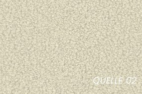 Łóżko tapicerowane Aura 160x200 z pojemnikiem - jasny beż bukla Quelle 02