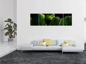 Obraz - Zielony wąż (170x50 cm)