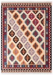 Czerwony wełniany dywan dwustronny tkany ręcznie 160x230 cm Kamal Kian – Nouristan