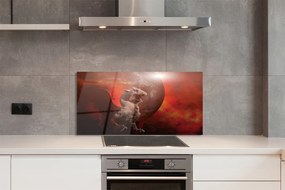 Szklany Panel Ognisty Smok