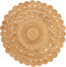 Okrągły dywan Jutta A w stylu boho