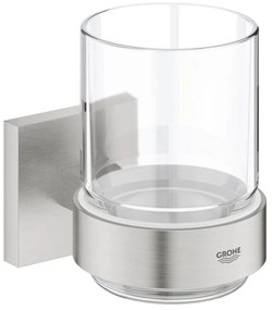 GROHE 41097DC0 - Szklanka z uchwytem START CUBE, stal nierdzewna