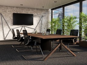 Stół konferencyjny w stylu industrialnym Mars Workstation 6 360x140 cm
