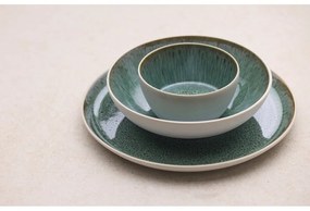 Biało-zielony kamionkowy talerz ø 27 cm Gastro White/Green – Bitz