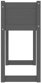 Szara duża donica ogrodowa - Asto