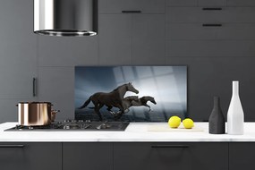 Szkło Ozdobne do Kuchni Konie Na Wolnym Wybiegu