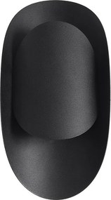 Kinkiety Nowoczesny Tear, Stal - 1 Źródło - L.13 X H.30 Cm - Czarny