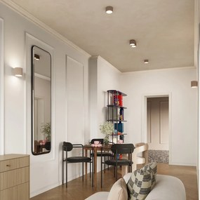 Plafon dwupunktowy AURA 2 taupe GX53 ryflowany SOLLUX  LIGHTING