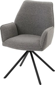 Krzesło do jadalni MCW-G67 Bouclé,  jasnoszary