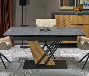 Stół ze spieku na jednej nodze Volant 140 Halmar