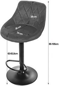 Zielony welurowy hoker obrotowy - Melux 4X